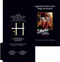 Shula's American Steak House folder